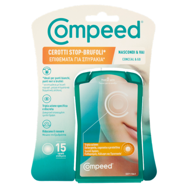 Compeed Cerotti Stop-Brufoli* Nascondi & Vai 15 pz
