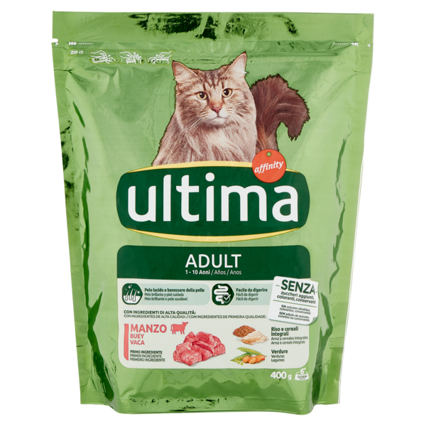 ultima Cat Adult 1-10 Anni Manzo 400 g
