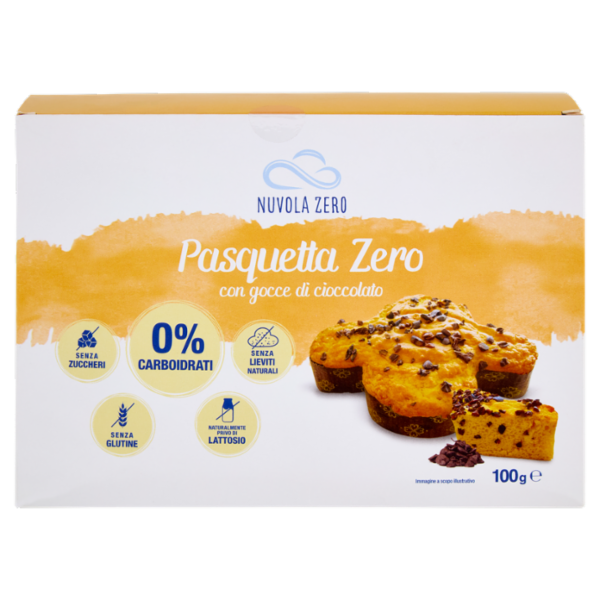Nuvola Zero Pasquetta Zero con gocce di cioccolato 100 g