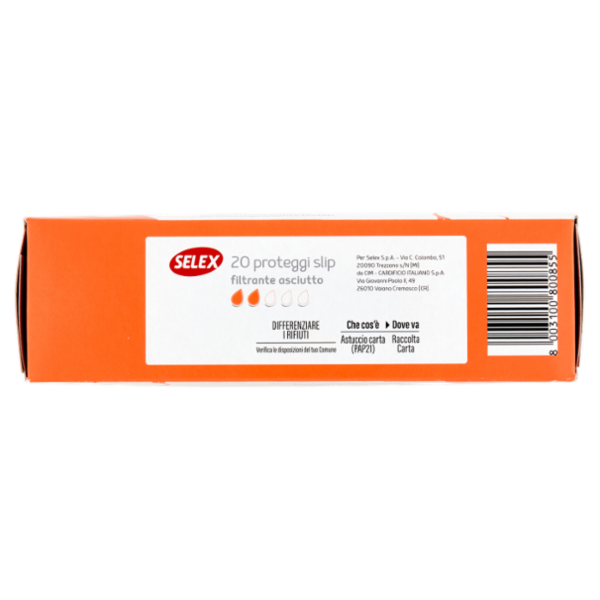 Selex Proteggi Slip Anatomici 20 pezzi