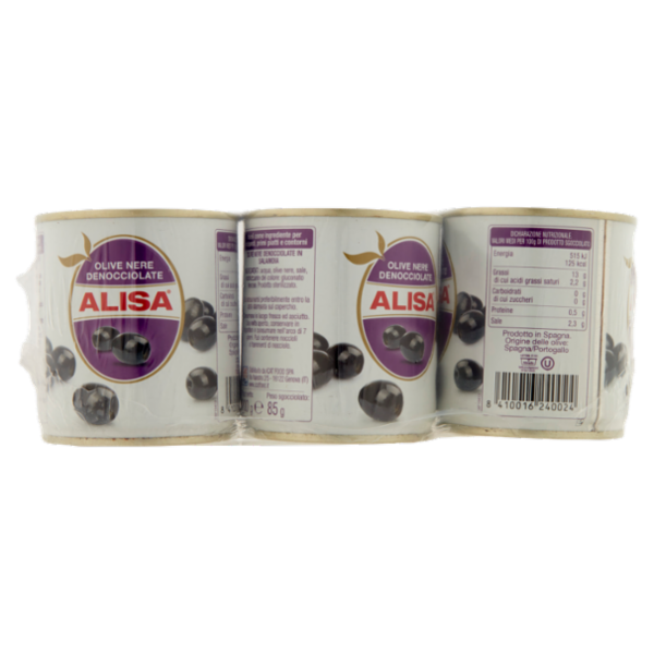 Alisa Olive Nere Denocciolate 3 x 200 g