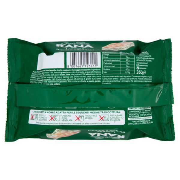 Giovanni Rana Lasagne Ricotta e Spinaci 350 g