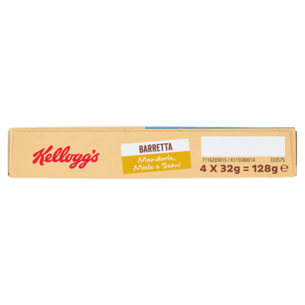 Kellogg's Barretta Mandorle, Miele e Semi 4 x 32 g