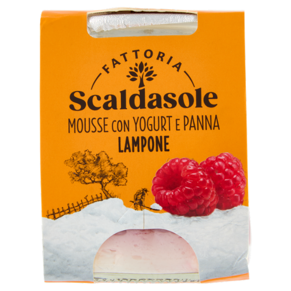 Fattoria Scaldasole Mousse con Yogurt e Panna Lampone 75 g