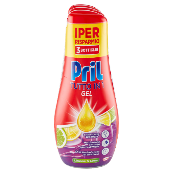 PRIL Tutto in 1 Gel Limone 3x684ml