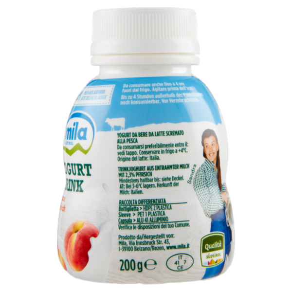mila Yogurt Drink Pesca 200 g