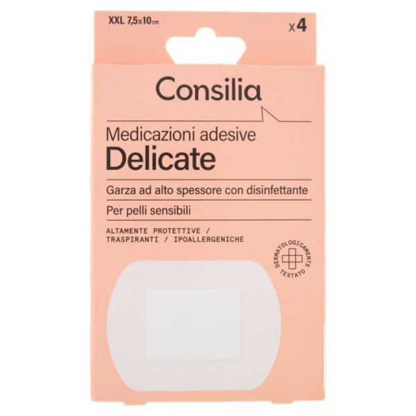 Consilia Medicazioni Adesive Delicate Formato XXL 4 pezzi
