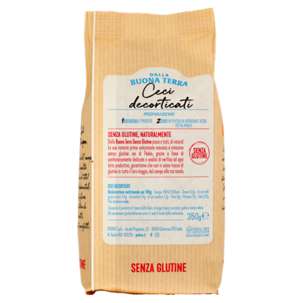 Dalla Buona Terra pedon Senza Glutine Ceci decorticati 350 g