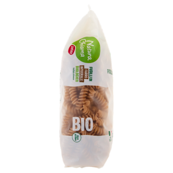 Selex Natura Chiama Pasta di Farro Integrale Biologico Trafilata al Bronzo Fusilli 500 g