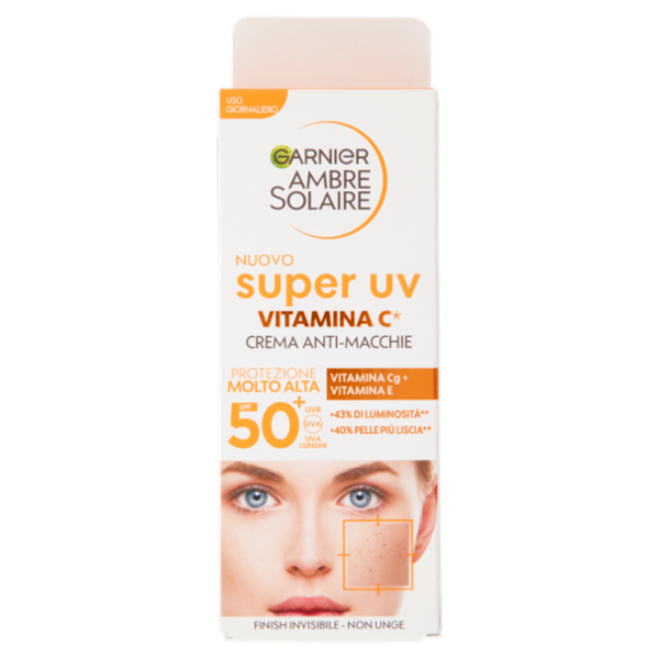 Garnier Ambre Solaire Fluido Anti - Macchie alla Vitamina C SPF50 40 ml