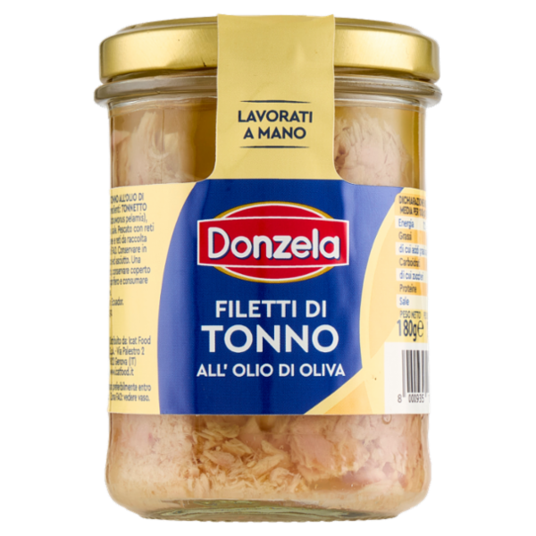 Donzela Filetti di Tonno all'Olio di Oliva 180 g