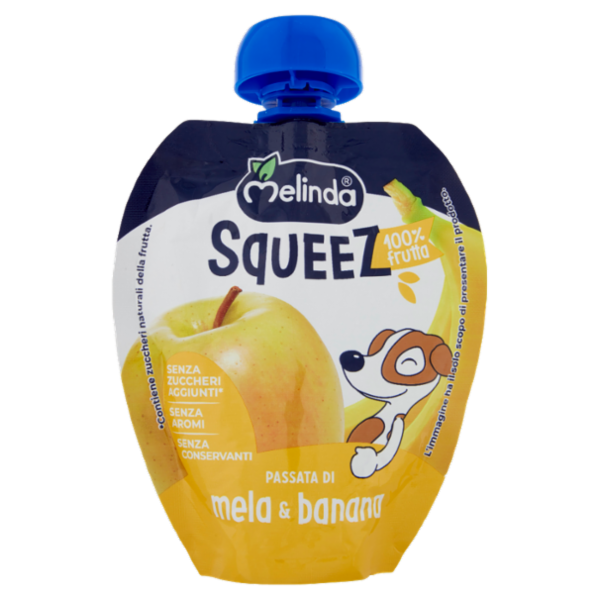 Melinda Squeez 100 % frutta Passata di mela & banana 90 g