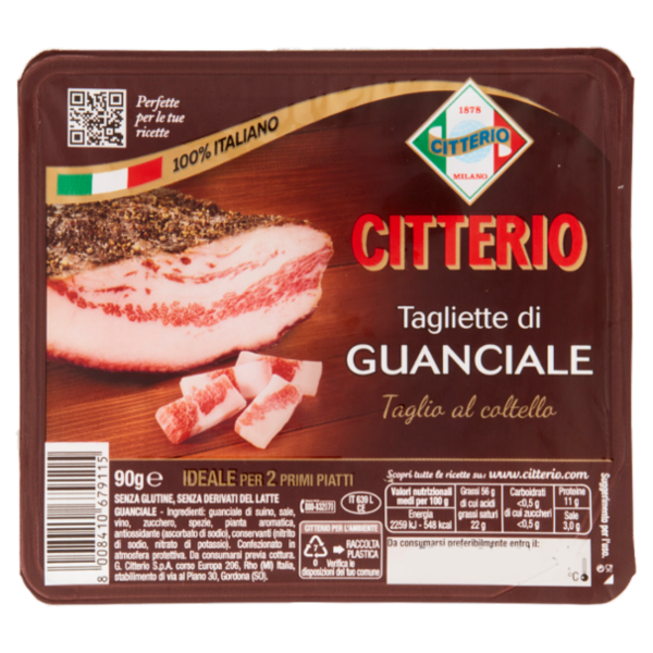 Citterio Tagliette di Guanciale 90 g