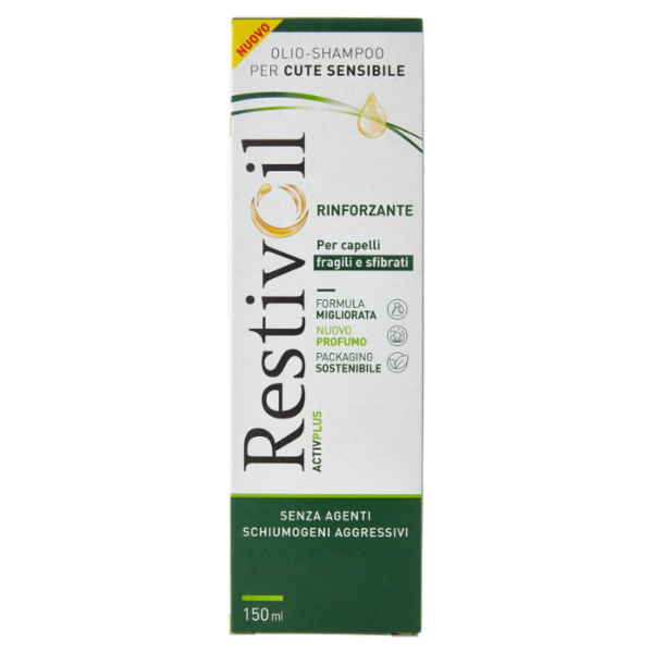 RestivOil Activplus Olio-Shampoo per Cute Sensibile Rinforzante 150 ml
