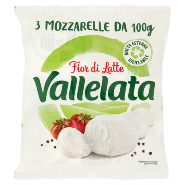Vallelata Fior di Latte Mozzarelle 3 x 100 g