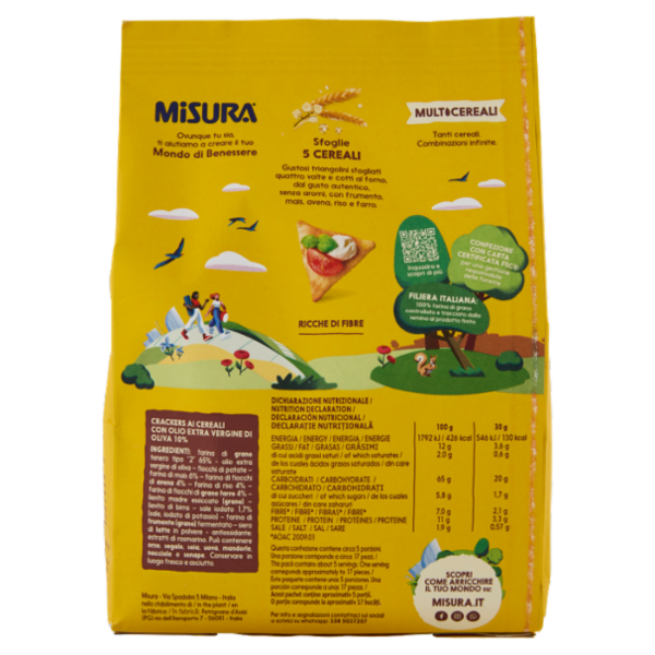 Misura Multicereali Sfoglie 5 Cereali 170 g