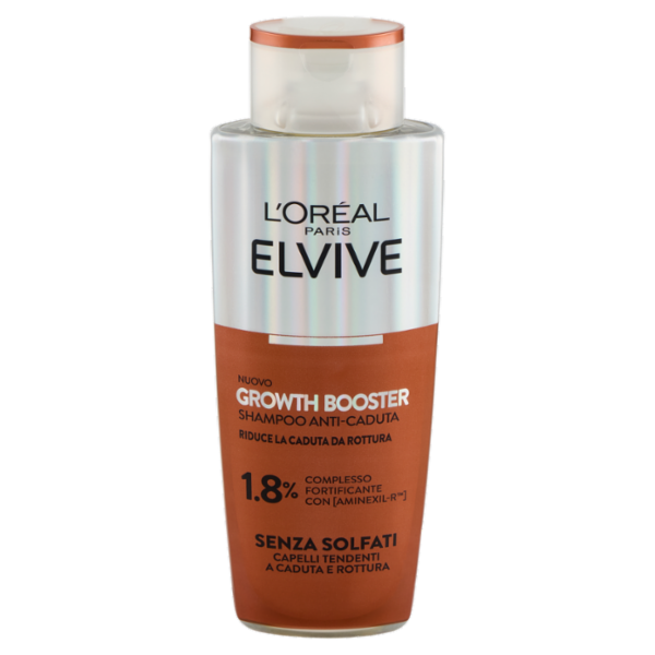 Elvive Growth Booster Shampoo Anti-Caduta, per Capelli Tendenti a Caduta e Rottura, 200 ml