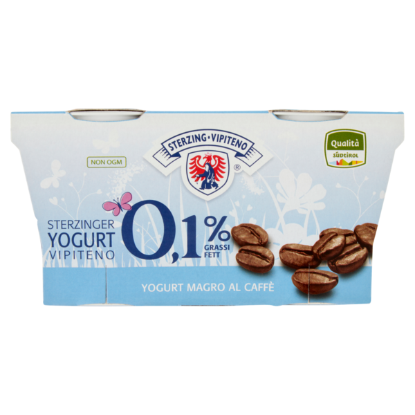 Sterzing Vipiteno 0,1% Grassi Yogurt Magro al Caffè 2 x 125 g