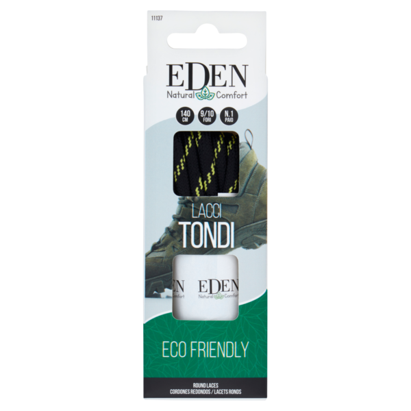 Eden Natural Comfort Lacci Tondi 140 cm 9/10 Fori 1 Paio