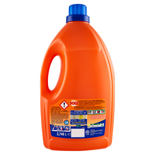 Sole Detersivo lavatrice Bianco Splendente 61 lavaggi 2,745 L