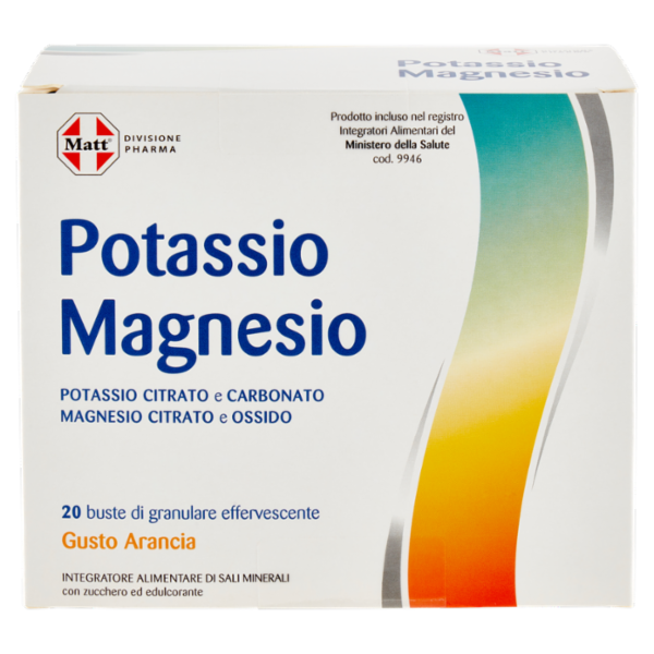 Matt Divisione Pharma Potassio Magnesio 20 buste di granulare effervescente 200 g
