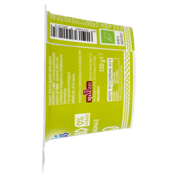 Zorbas Yogreko 0% di Grassi Bio 150 g