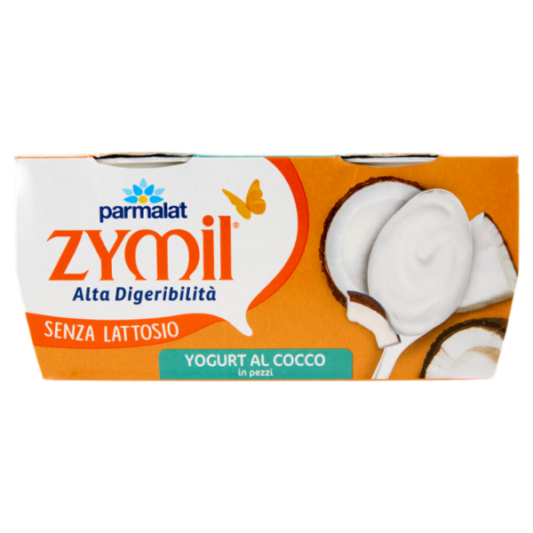 ZYMIL Alta Digeribilità Senza Lattosio Yogurt al Cocco in pezzi 2x125g