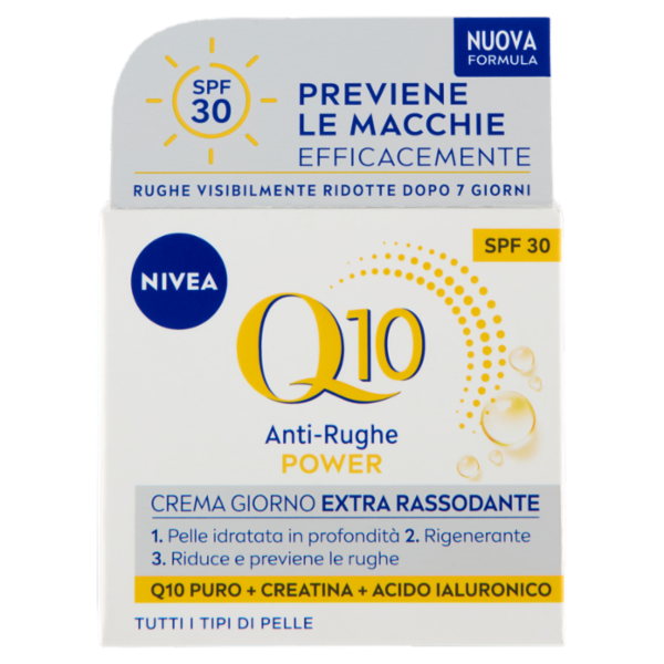 Nivea Q10 Anti-Rughe Power Crema Giorno Extra Rassodante SPF 30 Tutti i Tipi di Pelle 50 ml