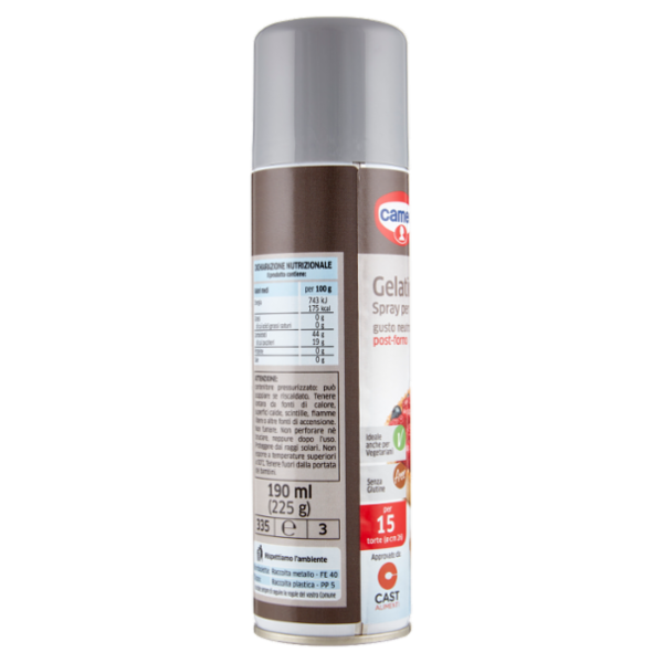 cameo Professional Gelatina Spray per dolci gusto neutro post-forno 190 ml