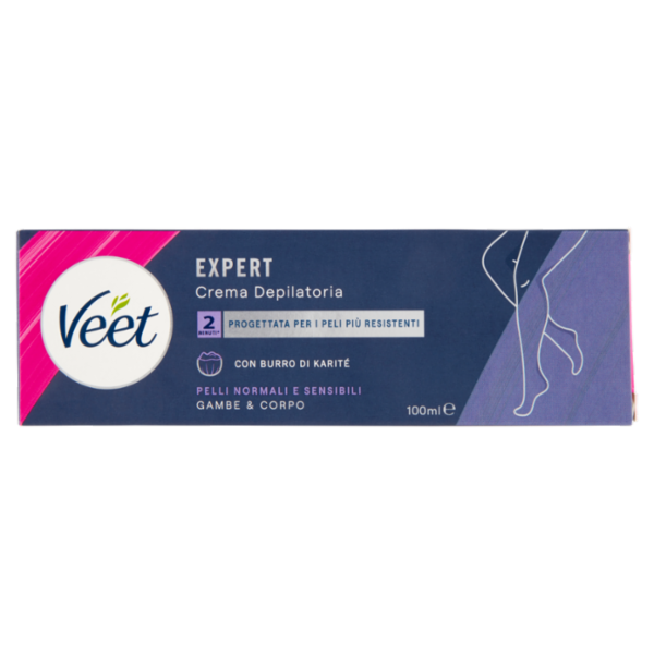 Veet Crema Depilatoria Gambe e Corpo Expert Pelli Normali e Sensibili 100 ml