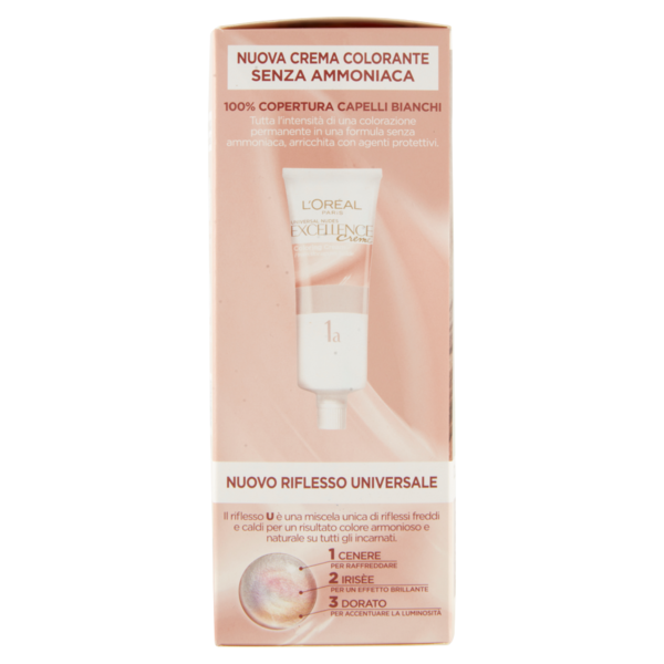 L'Oreal Paris Colorazione permanente senza ammoniaca, Riflesso Universale, Biondo 7U