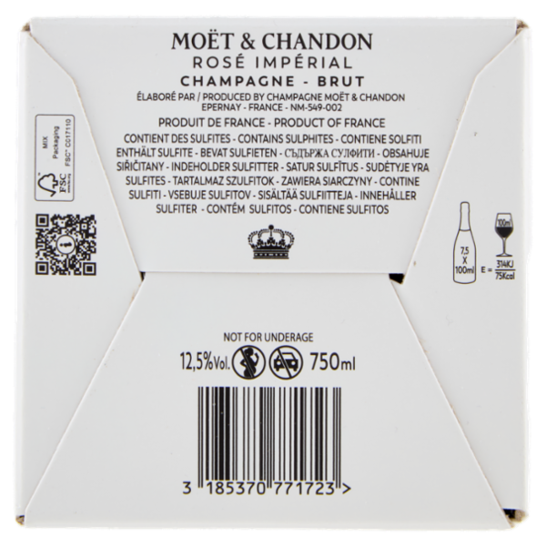 Moët & Chandon Champagne Brut Rosé Impérial Astuccio 750ml