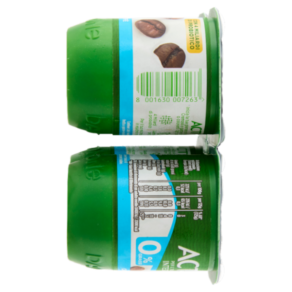 ACTIVIA Yogurt con Probiotico Bifidus, 0% Grassi, gusto Caffè, 4x125g