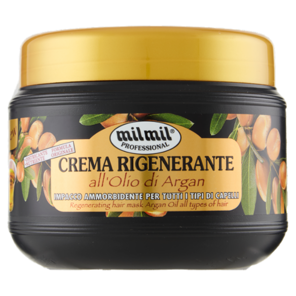 milmil Professional Crema Rigenerante all'Olio di Argan 500 ml