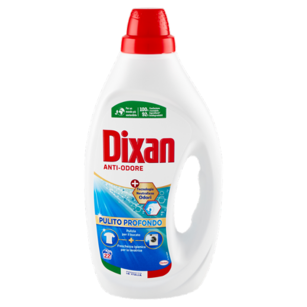 DIXAN Liquido Anti-Odore 22 Lavaggi 990 ml