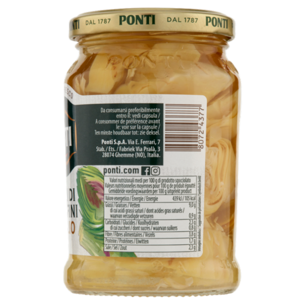 Ponti Spicchi di Carciofini Sottolio 280 g