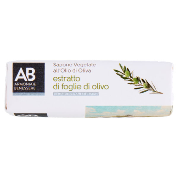 Armonia & Benessere Sapone Vegetale All'Olio di Oliva Estratto di Foglie di Olivo 125 g