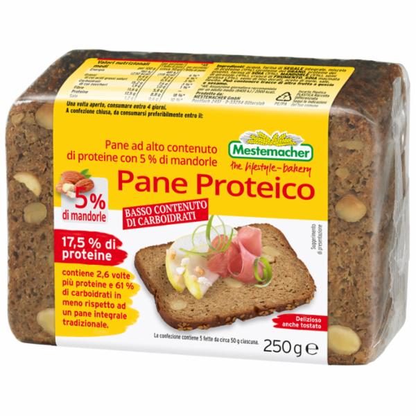 Mestemacher Pane Proteico Con Mandorle 250 G