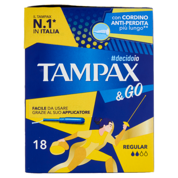 Tampax & Go Regular 18 pz