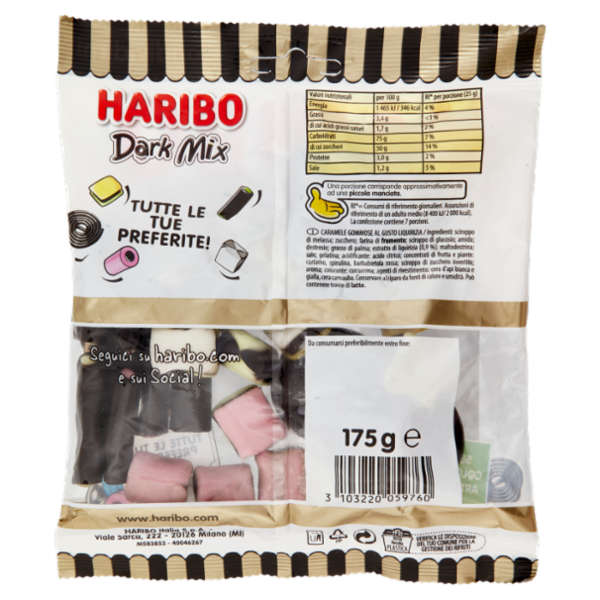 Haribo Dark Mix 175 g