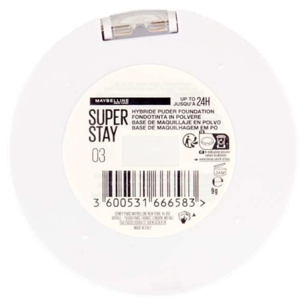 Maybelline New York Super Stay Fondotinta in Polvere 03 9 g