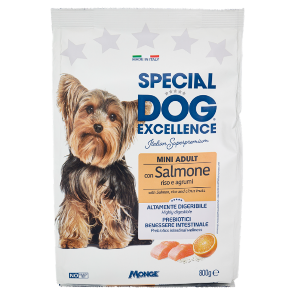 Special Dog Excellence Mini Adult con Salmone riso e agrumi 800 g