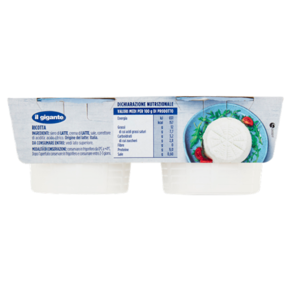 IL GIGANTE Ricotta 2 x 100 g