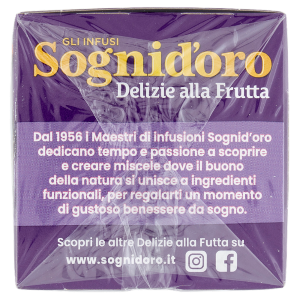 Sognid'oro gli Infusi Delizie alla Frutta Mirtillo e Goji bustine 20 x 2,5 g