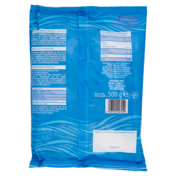 Selex Filetti di Merluzzo Atlantico Surgelato 500 g