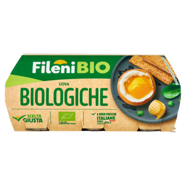 Fileni Bio Uova Biologiche 6 Uova Fresche 320 g