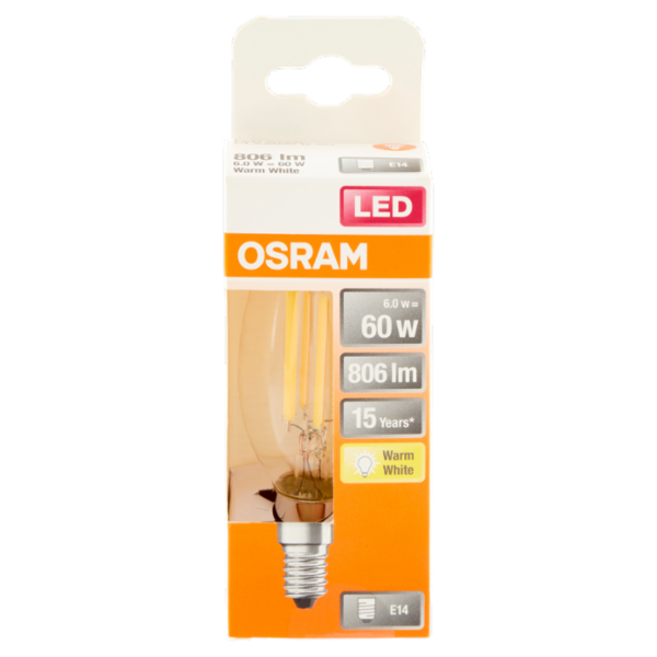 Osram Led Star Classic B 60 Warm White 6.0 W E14