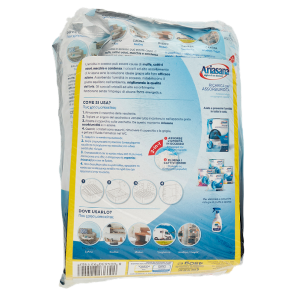 ARIASANA Ricarica Inodore 2+1 busta 450 g