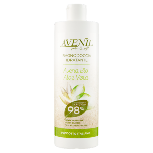 Avenil pure & soft Bagnodoccia Idratante Avena Bio Aloe Vera 400 ml