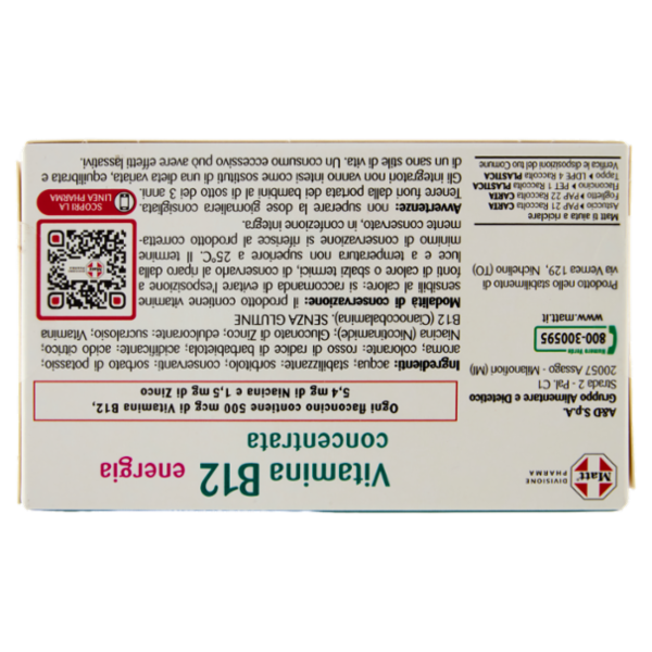 Matt Divisione Pharma Vitamina B12 concentrata energia 15 flaconcini 105 ml
